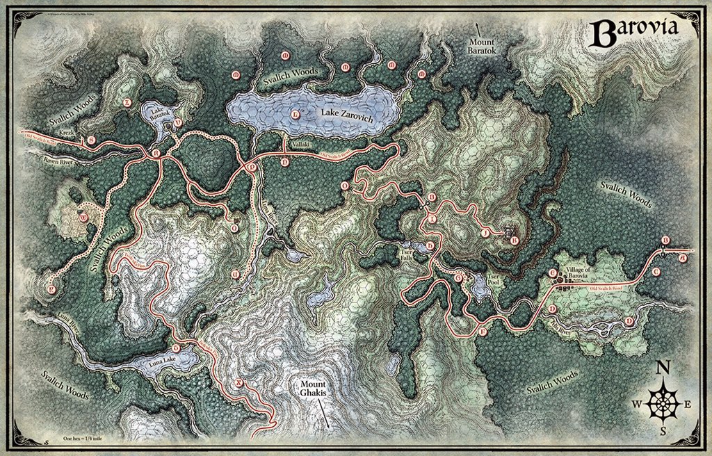 Full map of Barovia, low resolution.